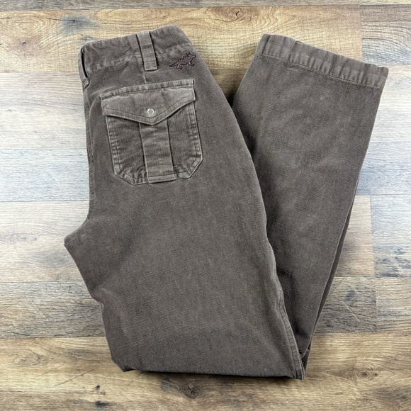 Horny Toad Pants - Horny Toad Pants Women's 6 Corduroy Brown Drawstring Wide-Leg Casual Trousers‎